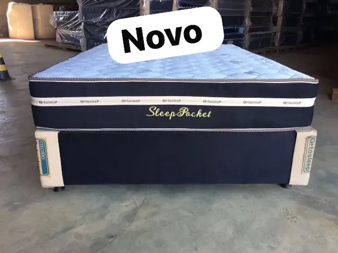 Cama box colchão novo