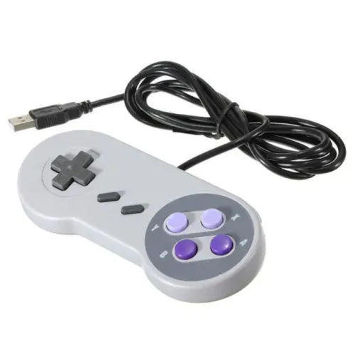 Controle Super Nintendo Pc Notebook Snes Usb Retrô Gamepad