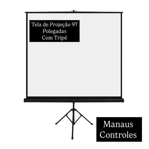 Tela de Projeção 97 Polegadas com Tripé