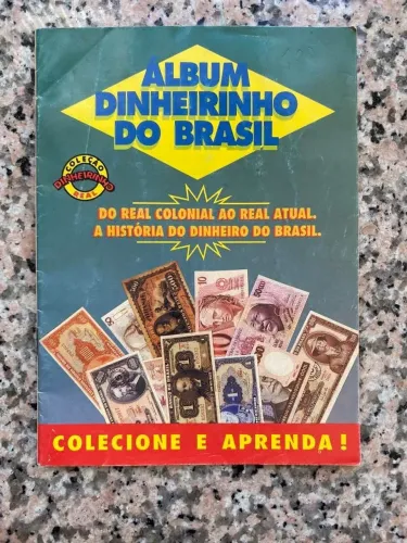 Álbum Dinheirinho do Brasil - Coleção de Cédulas. Anos 1990