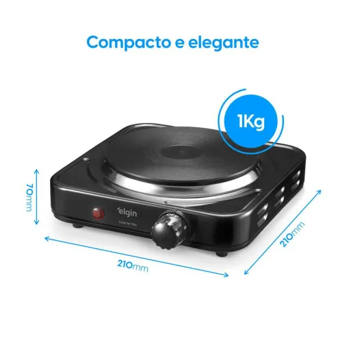 Fogão Elétrico Cooktop 1 Boca