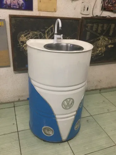 Lavabo Artesanal Estilo Kombi - Peça Única!