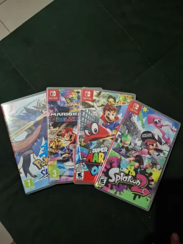 Pokemon,  Mario Kart 8, Mario Odyssey, Splatoon 2 nintendo switch 