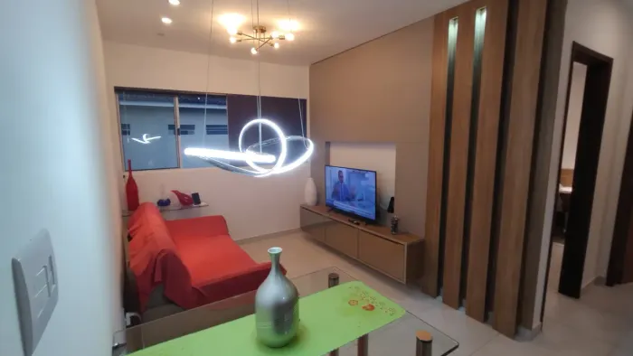 vende-se lindo apartamento em aldeia, com vários móveis novos planejados e eletrodoméstico