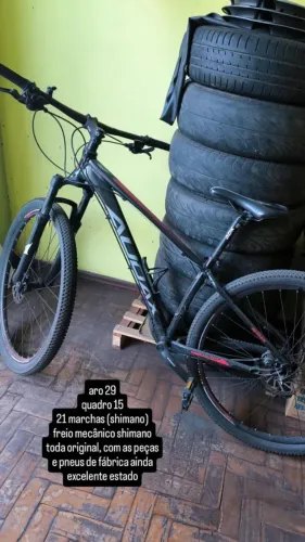 Bicicleta Audax Aro 29 MUITO CONSERVADA / Kit Shimano 21 Velocidades / Freio à Disco