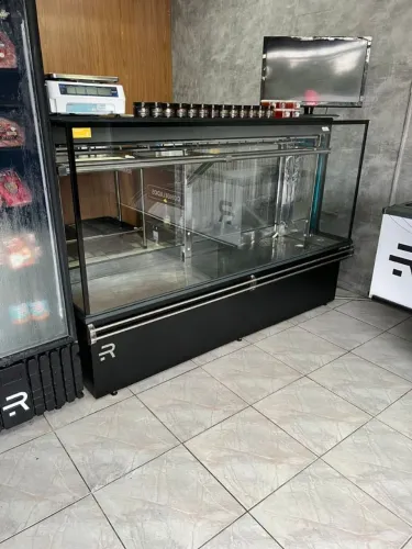 Balcão horizontal expositor Açougue Gancheiro 2M Vanguard Top Refrimate - Marcos