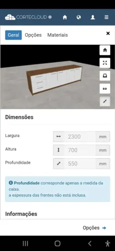 Armário em MDF com design moderno