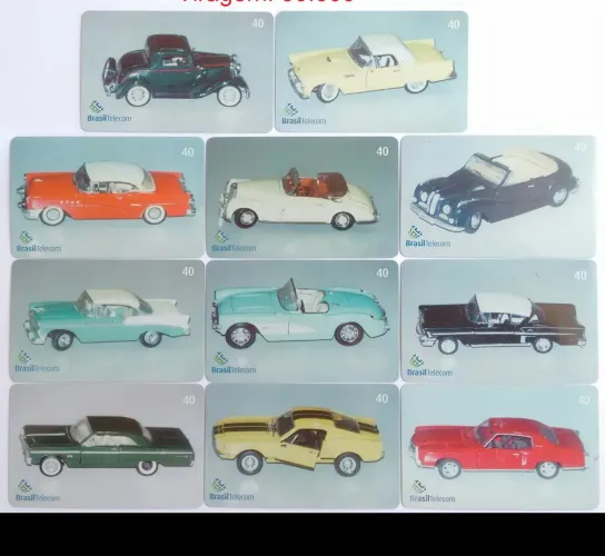 Coleção de Miniaturas de Carros Antigos Brasil Telecom