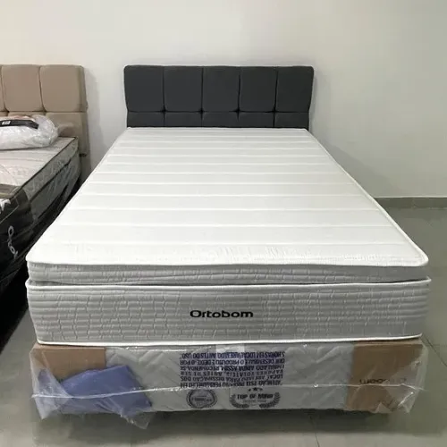 Cama Box SOLTEIRO Serenita com Pilowtop Ortobom - CARTÃO 12X SEM JUROS