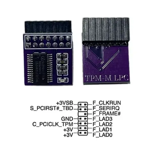 Módulo TPM 2.0 Asus 14 Pinos LPC