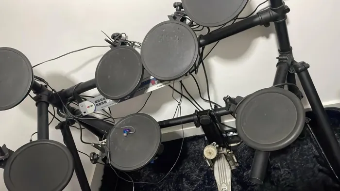 Bateria eletrônica staff drum ms-2 completa 