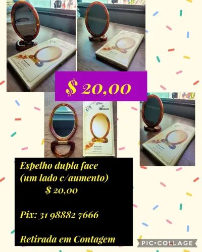 Espelho Dupla Face com Aumento - Chic de Mirror