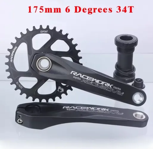 Pedivela 175mm 34T 6 Graus Racework - MTB
