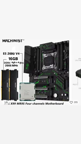 Kit xeon e5 2690 v4 + placa mãe x99 mr9a pro max + 4 memória ram