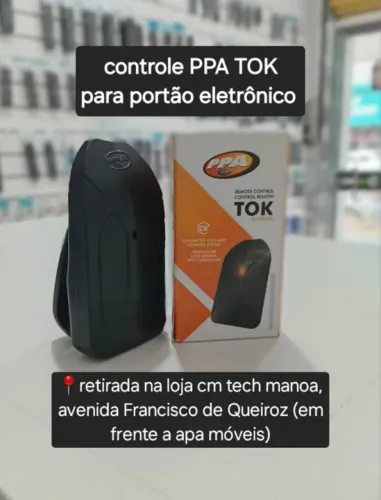 Controle PPA TOK para portão eletrônico - Fazemos entregas 