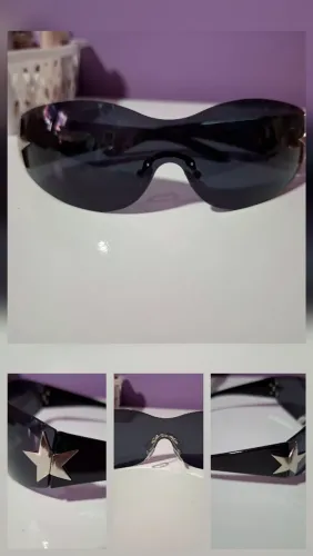 Óculos de sol y2k de estrela