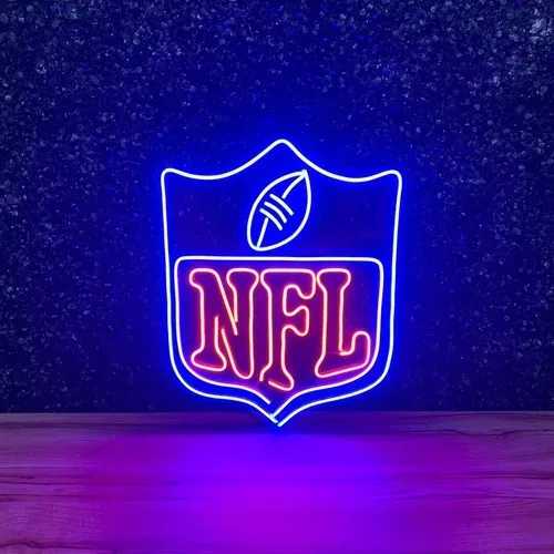 Luminária Painel Neon Led - Futebol Americano Nfl 40x50cm
