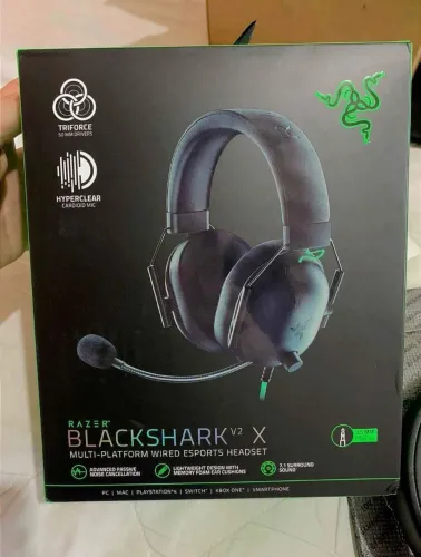 Headset Razer BlackShark V2 X, Driver 50mm., Sorround 7.1 - GAMER