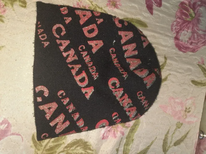 Camisa de metade para casal + touca preta Canadá