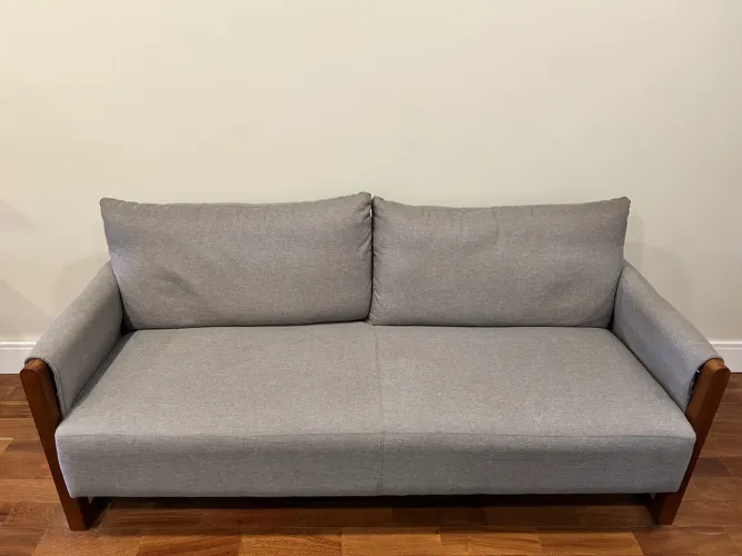 Sofa Chaise 4 lugares cor Cinza 1,86 x 0,82- Estado de conversação NOVÍSSIMO