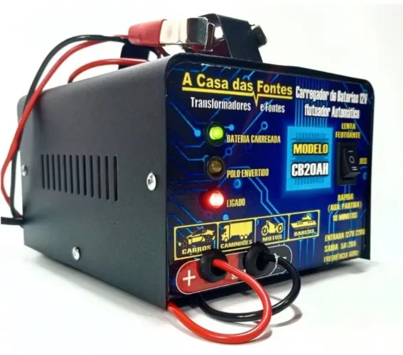 Carregador de Baterias 12V Automático