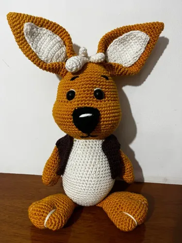 PRONTA ENTREGA Coelho Caramelo em Crochê Amigurumi Coelhinho Páscoa Pelúcia