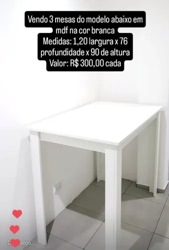 Mesa em mdf em ótimo estado.