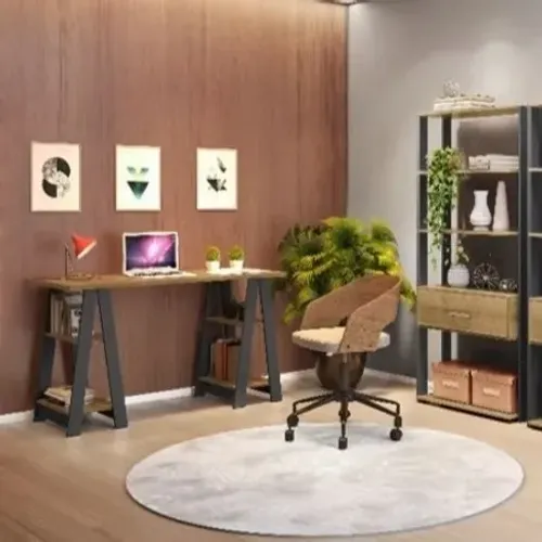 Conjunto Home Office Mesa Vigor e Livreiro Emoção - Entrega e montagem grátis p/Fortaleza