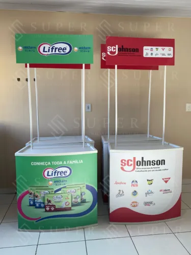 Stand pdv desmontável degustação