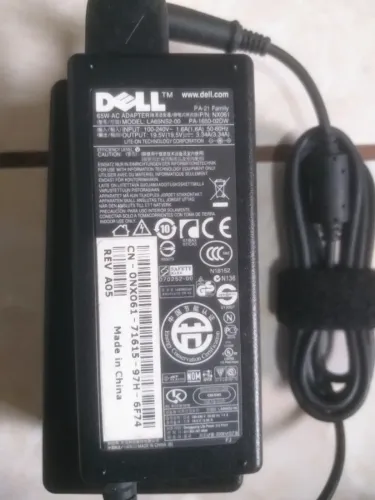 Fonte Original Dell Inspiron 19.5v 3.34a Octogonal La65ns2-00 (Entrega Grátis-Produto OEM)