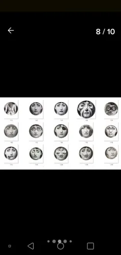Placas fornasetti redondas 19 cm