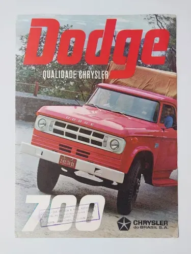 Dodge D700 1969 - Catálogo Folder Prospecto Caminhão Antigo