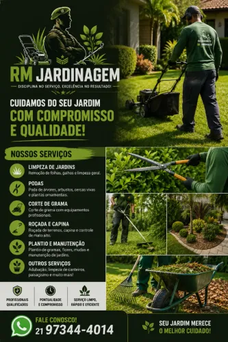     Corte de Grama e Limpeza de Jardim