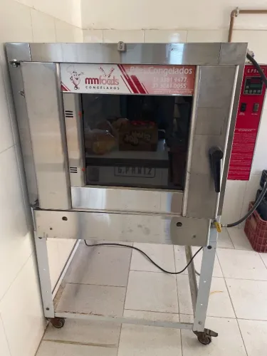 Forno a gaz 5 bandejas + armário 20 bandejas