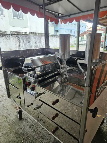 Carrinho de Churros e Crepes Profissional Completo | Pronto para Trabalhar | Florianópolis