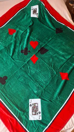 Toalha de mesa para jogar cartas de baralho