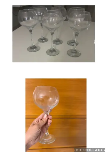 Jogo Taça Coupe Champanhe Gin Coquetel Vidro 220ml Kit 6 Un Cor Transparente (nova)