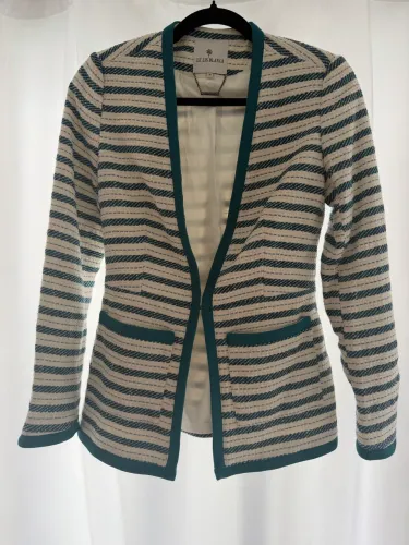 blazer le lis blanc deux tweed off white e verde tam. 36