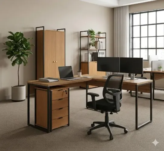 KIT ESCRITÓRIO INDUSTRIAL COMPLETO ENTREGA E MONTAGEM EM 2 DIAS 