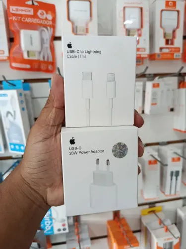 Carregador para iPhone 20w fonte e cabo - entrega em slz e região
