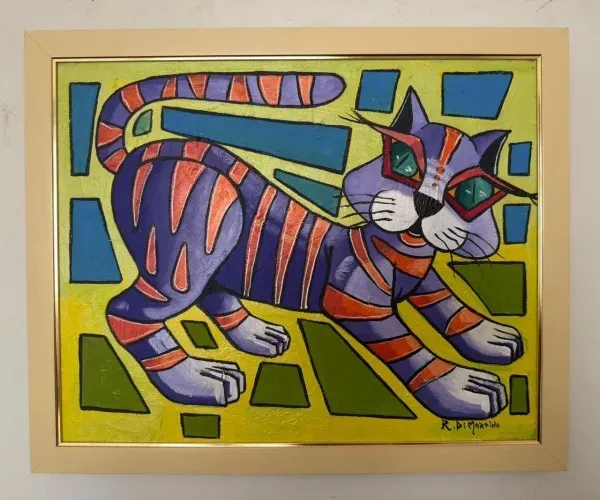 Romano Di Martino - Forma e Colori - 45 x 55 cm - Óleo Sobre Tela - Assinada a mão