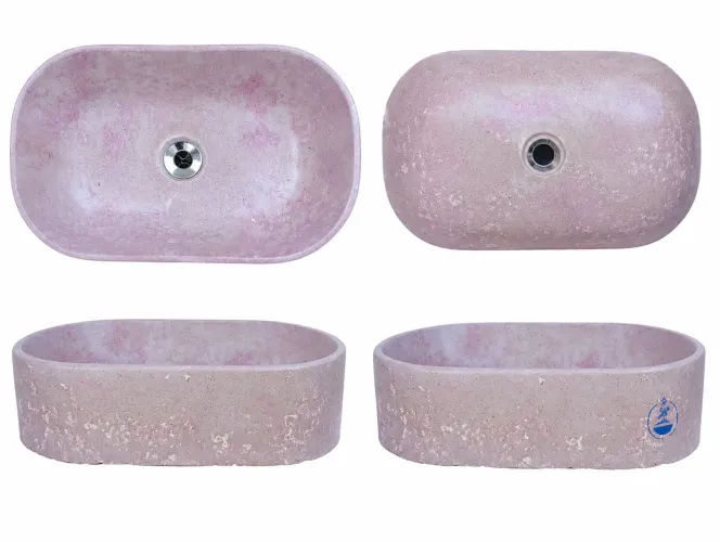 Cuba para banheiro artesanal, roxo leve, produção única.