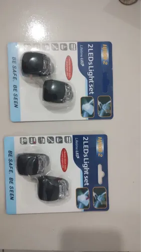 Kit 2 Luzes LED para Bicicleta HJ008-2 ? Novo Lacrado