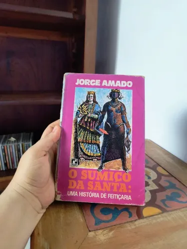 o sumiço da santa Jorge Amado livro grande decoração biblioteca Antigo Antiquário vintage