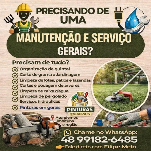  PRECISANDO DE MANUTENÇÃO OU SERVIÇOS GERAIS?
