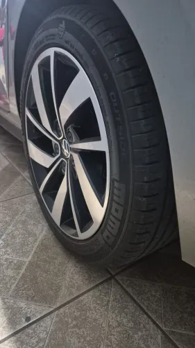  Roda Aro 17 5x100 + pneus zero  linha volks 