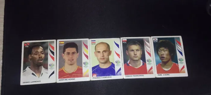 Pack de 5 Figurinhas da copa 2006 Panini