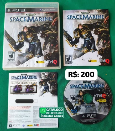 Warhammer 40000 Space Marine = R$: 200