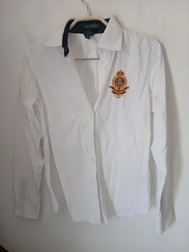 CAMISA BRANCA LAUREN RALPH LAUREN ORIGINAL FEMININA P