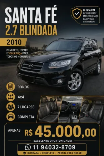 Hyundai Santa Fe GLS 2.7 V6 4x4tiptronic 2010